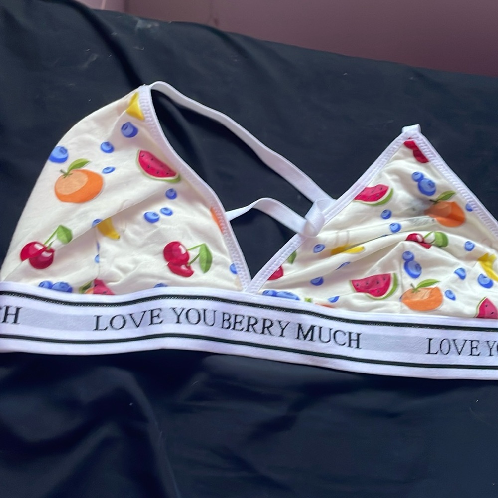 POP underwear brand “very berry” bralette
